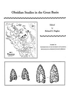 Hughes 1984 Obsidian Studies cover