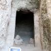 Tomb 102 in the lower cemetery. View of stomion entrance from the dromos.